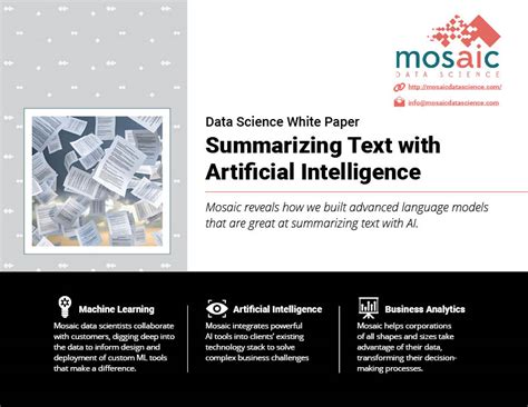 Artificial Intelligence Text Summarization Template