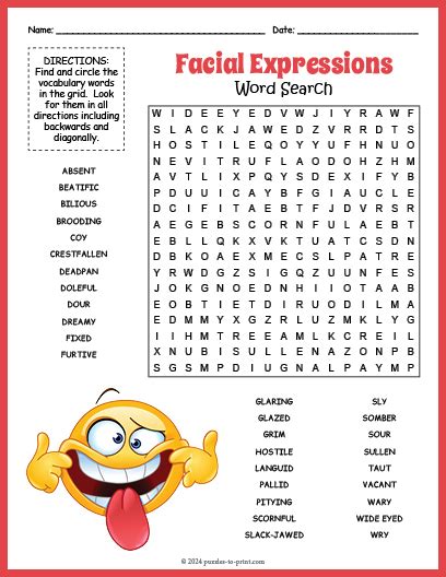 Artistic Expression Word Search