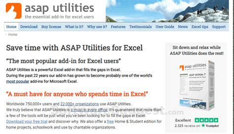 ASAP Utilities features