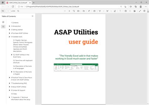 ASAP Utilities User Manual