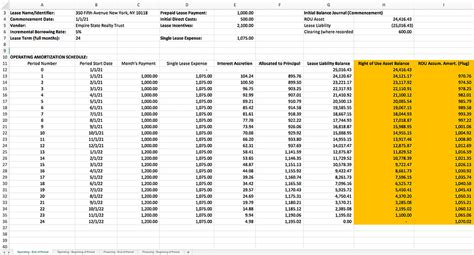 ASC 842 Lease Accounting Template