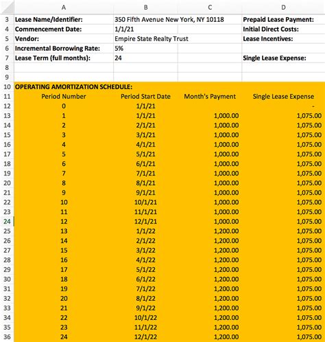 ASC 842 Lease Template Excel Advantages