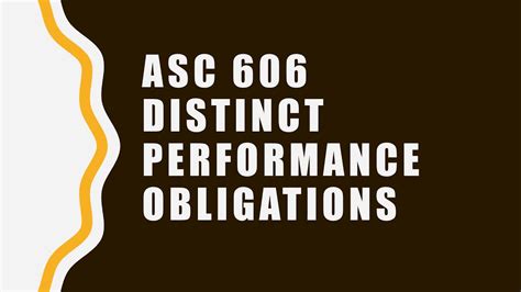 ASC 606 Performance Obligations