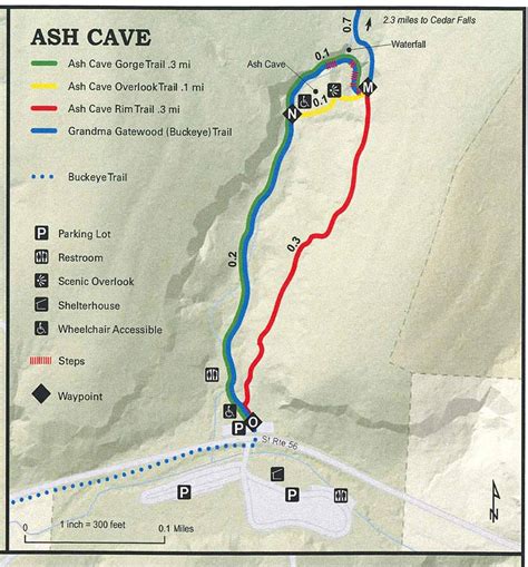 Ash Cave Trail Map