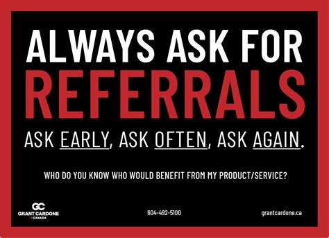 Ask for Referrals