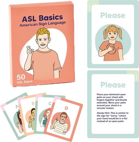 ASL flashcard design