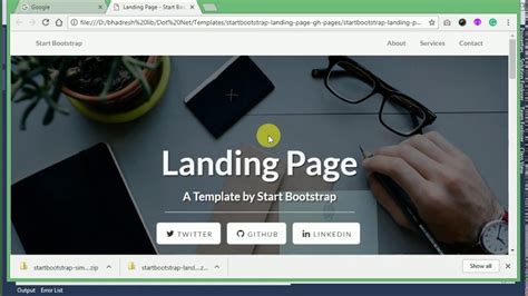 ASP.NET Landing Page Template 5