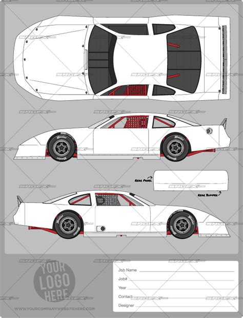 Asphalt Late Model Template Design Example 1