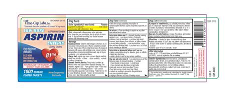 Aspirin Warnings