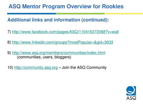 ASQ Community