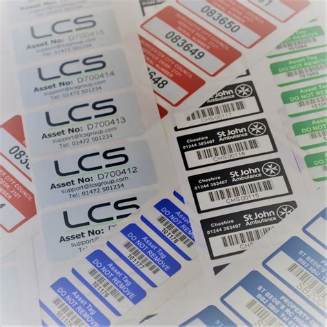 Asset Labels Template