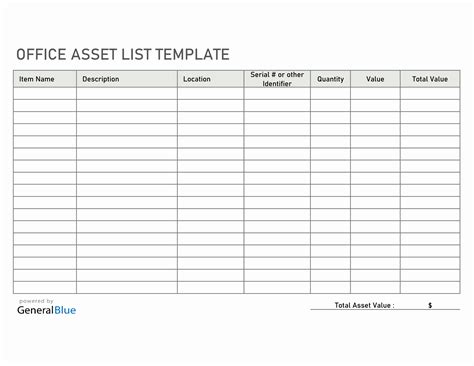 Asset Tracking with Excel