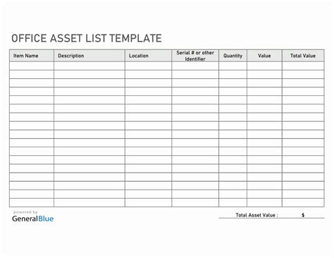 Asset Tracking with Excel Gallery 3