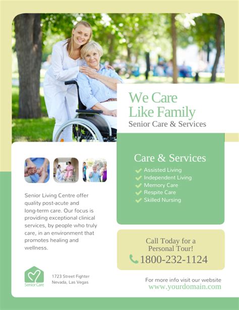 Assisted Living Flyer Template