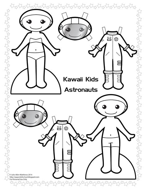 Astronaut Paper Doll