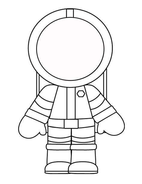 Astronaut cut out template printable 1