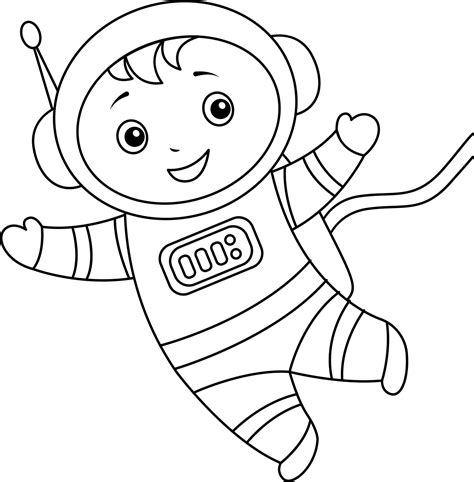 Astronaut cut out template printable 4