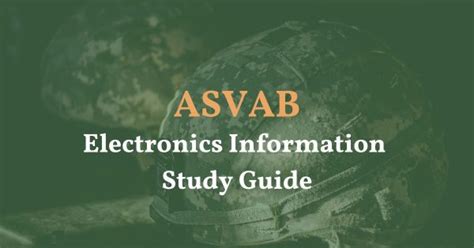 ASVAB Electronics Study Tips