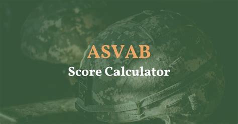 ASVAB Formula Scores