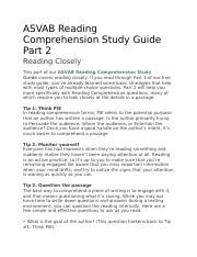 ASVAB Reading Comprehension Image 9