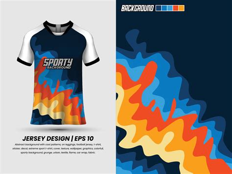 Athletic Wear T-Shirt Design Template