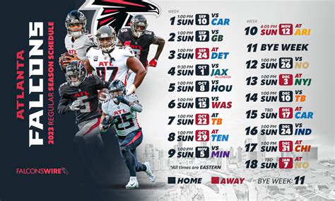 Atlanta Falcons 2023 Calendar