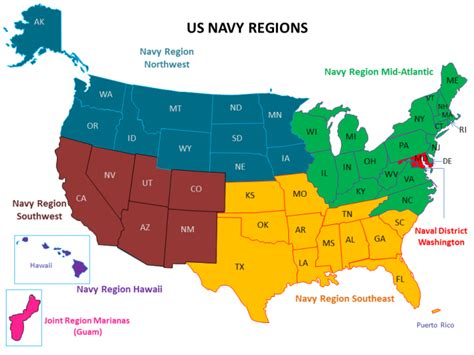 Atlantic Region Navy Map