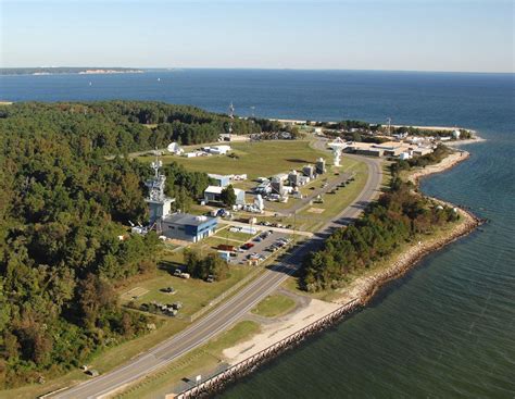 Photo of the Atlantic Test Range facilities at night