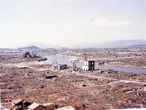 The atomic bombing of Hiroshima in 1945