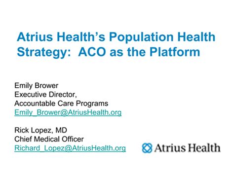 Atrius Health population health