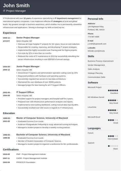 ATS Resume Template Gallery Image 4