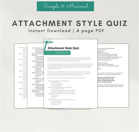 Attachment Theory Worksheets For Parents Gallery