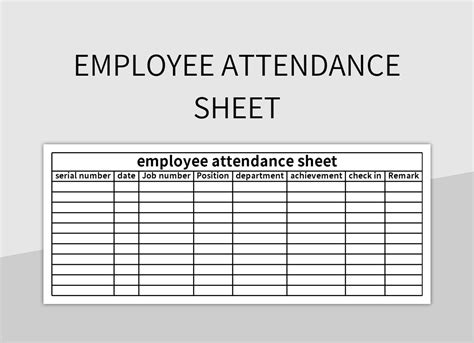 Attendance and Leave Template