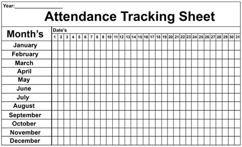 Attendance sheet template excel