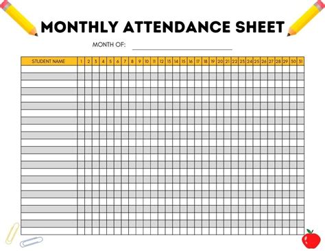 Attendance Template