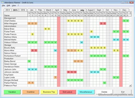 Attendance tracker excel