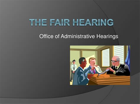 Attending the fair hearing