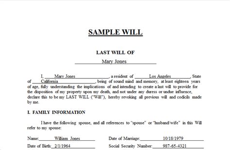 Attorney Created Last Will