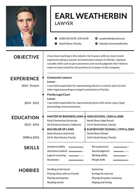 Attorney Resume Template Experience