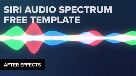 Audio waveform After Effects template