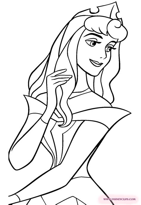 Aurora Coloring Page