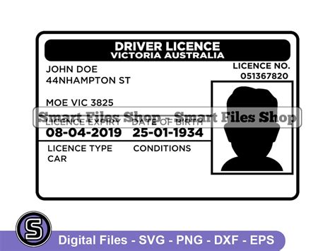 Australia Driver's License Template