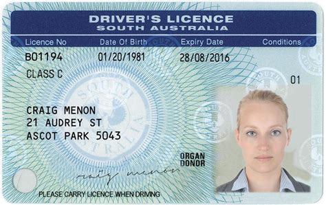 Australian Drivers License Template