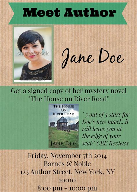 Author Event Flyer Designs