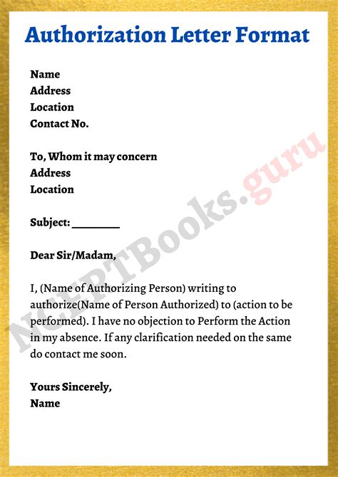 Authorization Letter Template 10