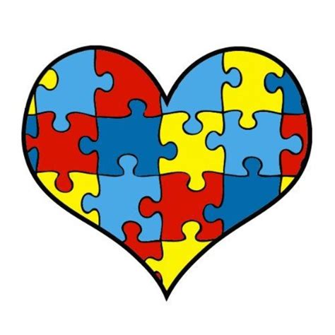 Autism awareness puzzle piece designs April