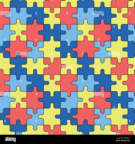 Autism awareness puzzle piece designs yellow