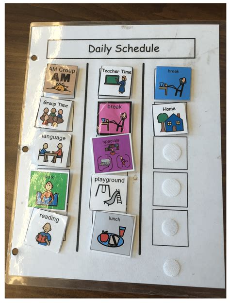 Autism printable schedules for staying organized