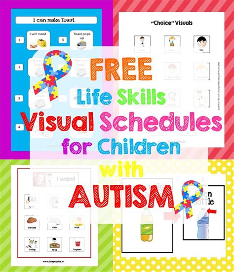 Autism printable worksheets for learning