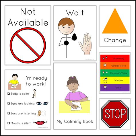 Autism visual aids for communication